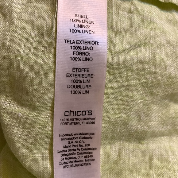Chico’s 100% linen tunic - Picture 7 of 8